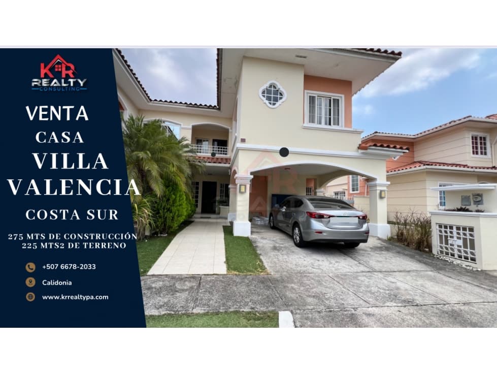 VENTA DE CASA EN COSTA SUR, VILLA VALENCIA, 4 RECÁMARAS, $348,000 - 1