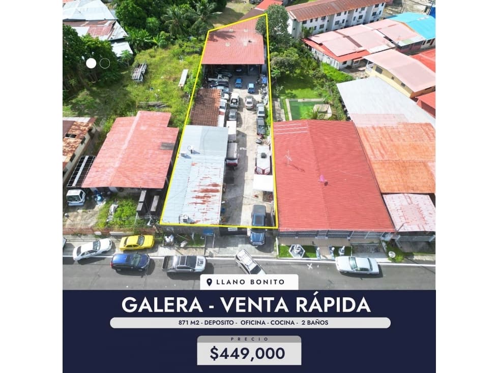SE VENDE GALERA POR DEBAJO DEL PRECIO DE VENTA RÁPIDA - 1