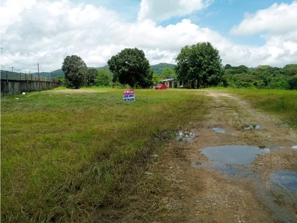 Se vende Terreno frente a la Carretera Transistmica - 1
