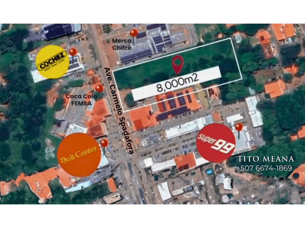 VENTA DE TERRENO EN HERRERA, CHITRE AREA COMERCIAL - 1