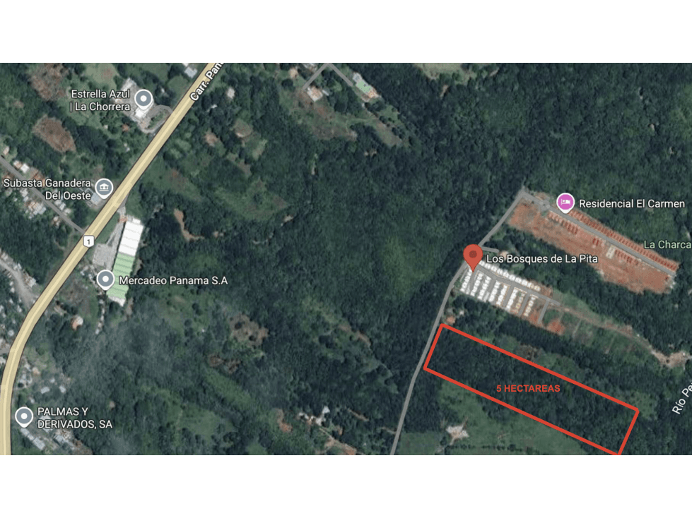 TERRENO / PANAMA OESTE / VILLA CARMEN / 5 HECTAREAS PARA INVERSION JC - 1