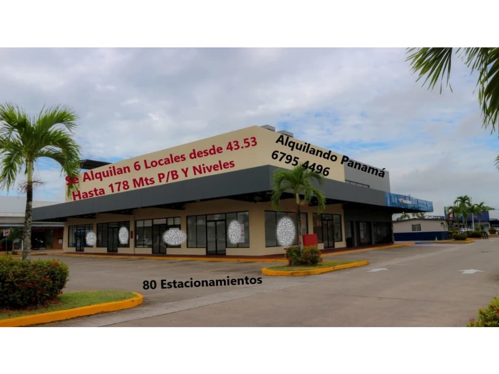 Se Alquila Local Comercial 448 Mts Los Pueblos USD4,000,00+Itbms - 1