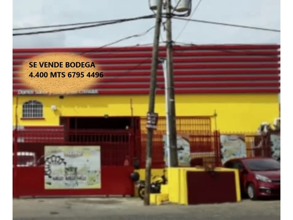 Se Vende Bodega 4.400 Mts La Chorrera usd$636.36 x metro2 - 1