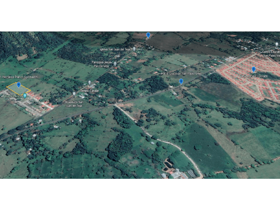 VENDO UNA HECTAREA DE TERRENO COLINDANTE CON URBANIZACION SAN PABLO - 1