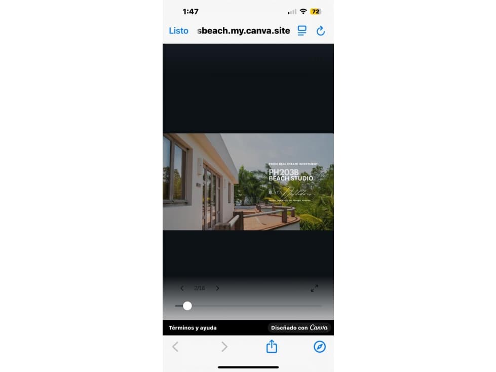 Venta de apartamento en Pedasi (Beach Studio) GTA - 1
