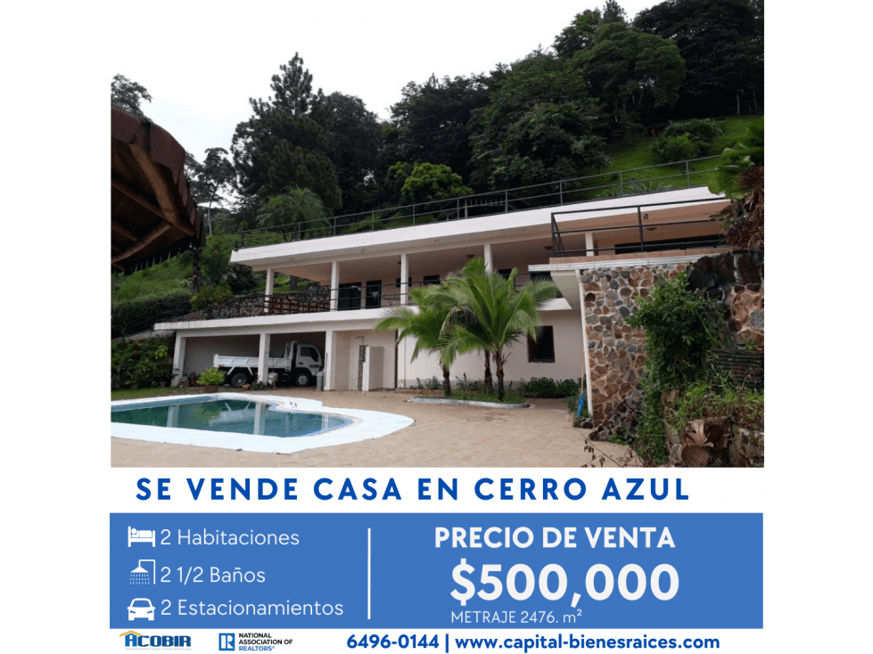 SE VENDE CASA CON VISTA A LA CIUDAD EN LAS VISTAS DE CERRO AZUL - 1